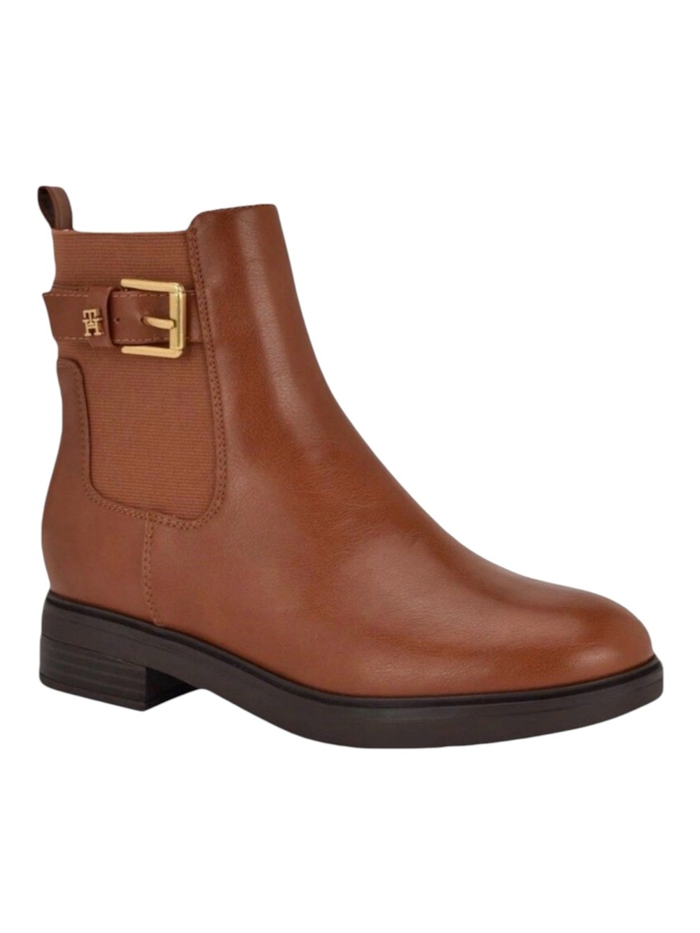 Tommy Hilfiger Womens Baylon Chelsea Booties Medium Natural Size 6.5 M New
